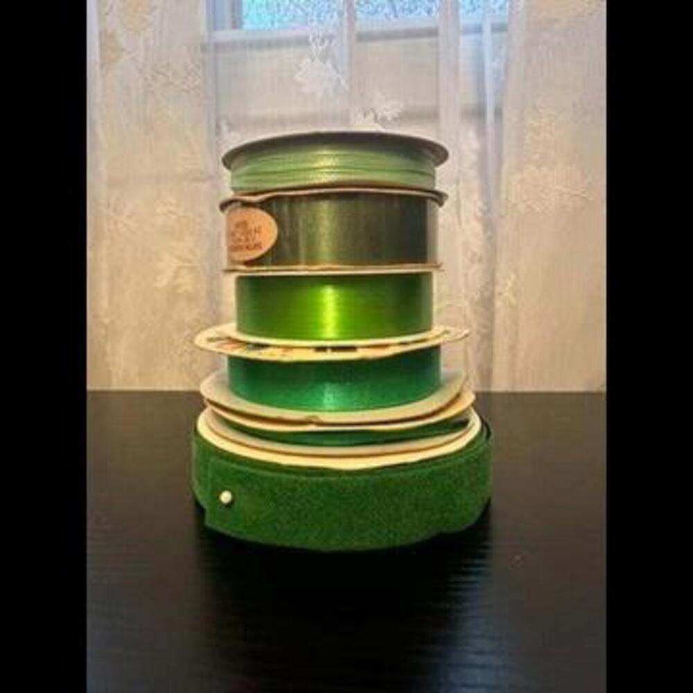 Verdant Collection of Decorative Ribbon Rolls - Assorted Sizes for Crafting